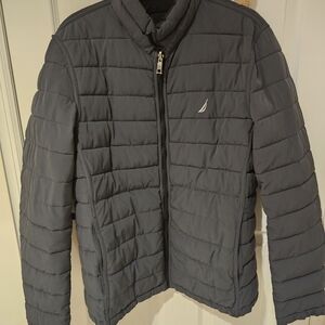 Nautica Men's Gray Puffer Jacket